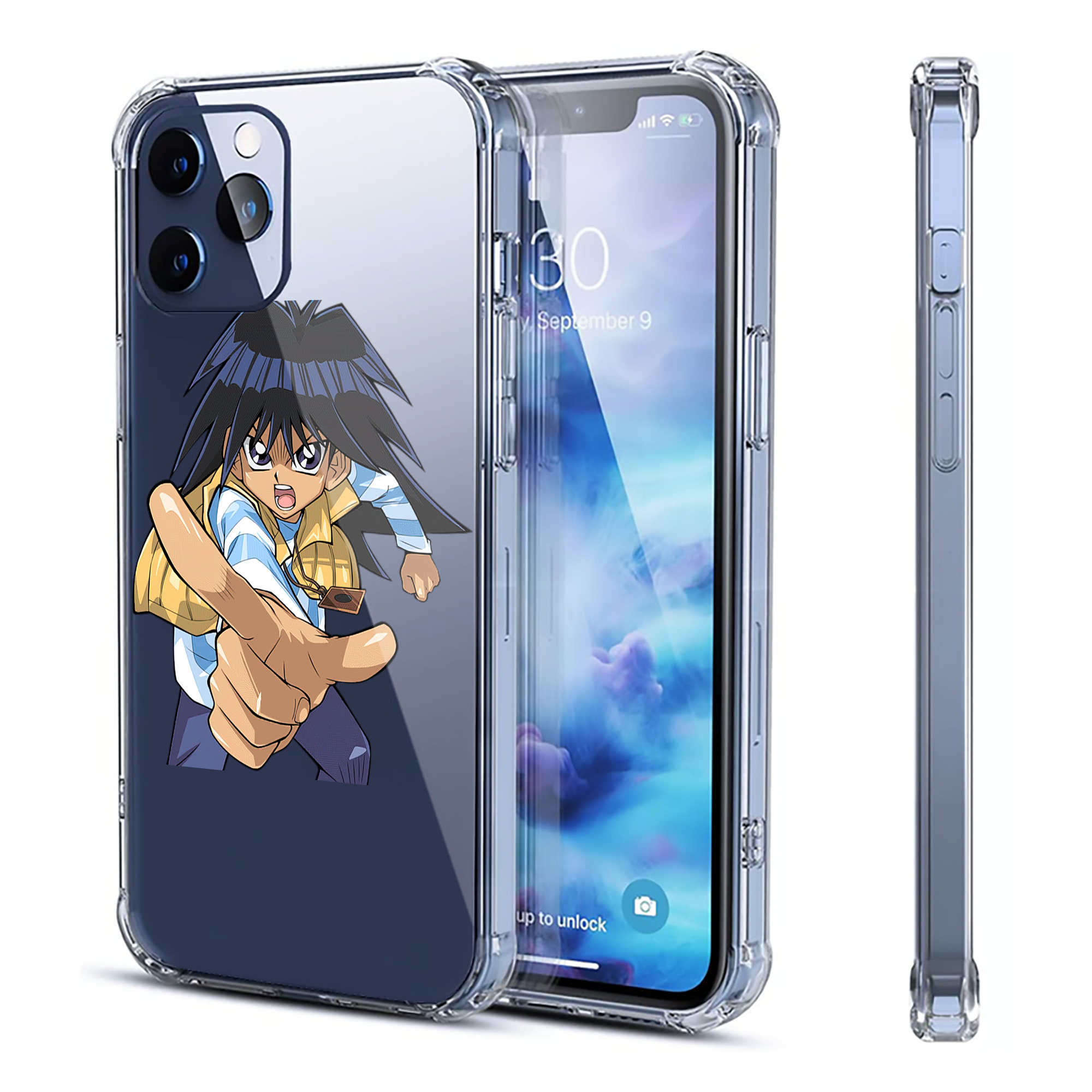（画像用） 遊☆戯☆王 Yu-Gi-Oh! 【iPhone 12シリーズ対応】透明スマホケース（クリアソフトケース）
